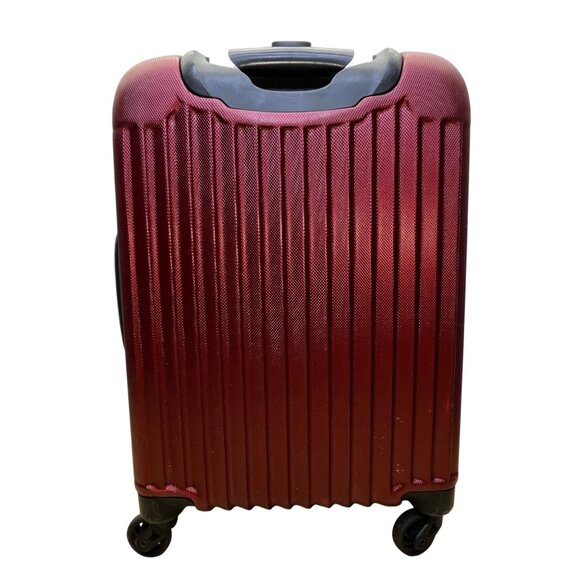 Verdi Men’s Burgundy Travel Carry-On Spinner Wheels Rolling Luggage Suitcase - Picture 3 of 10